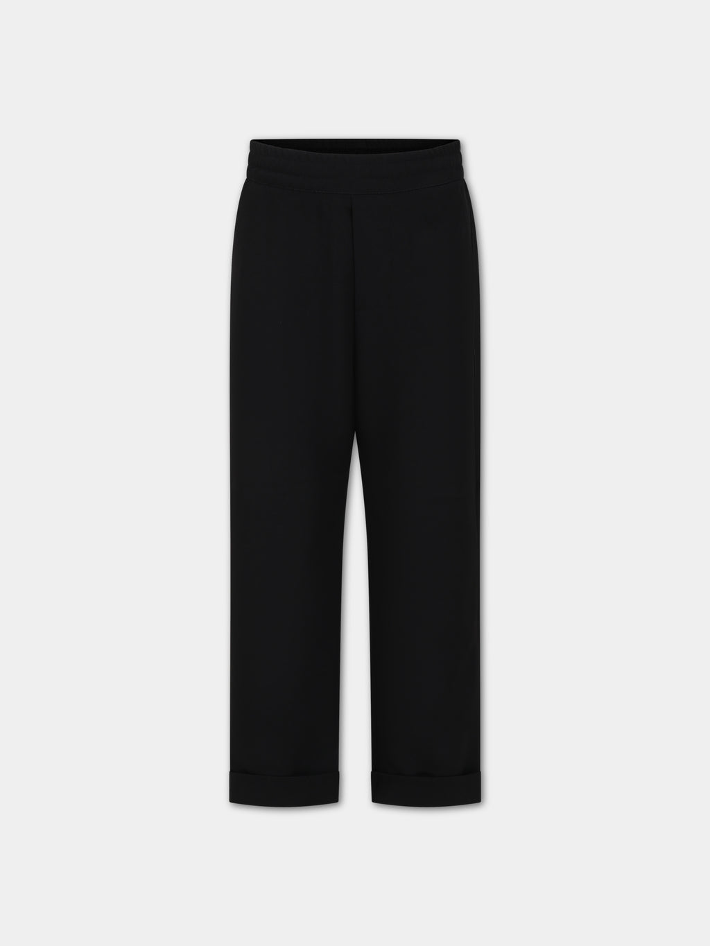 Pantalon noir pour garçon avec logo